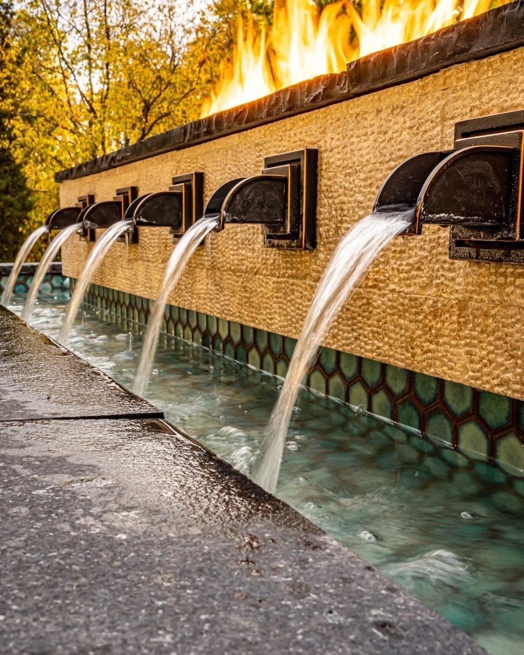 Water feature frames